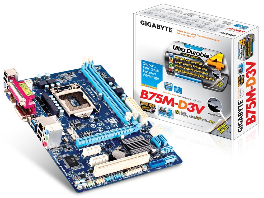 Mainboard Gigabyte B75M-D3V Socket 1155 Renew