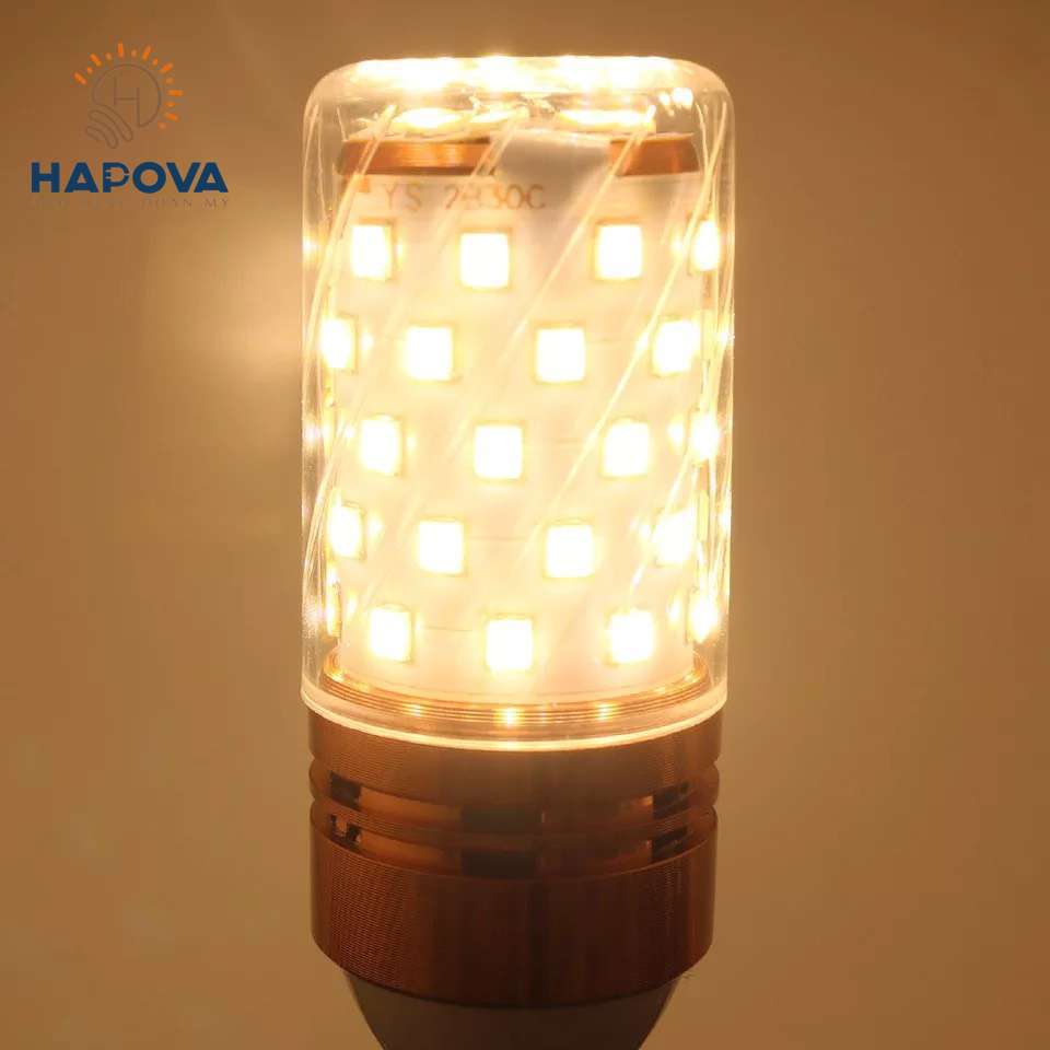 Bóng đèn led HAPOVA GIVI 3 chế độ màu đui E27, E14 HAPOVA UPPIXI 3612