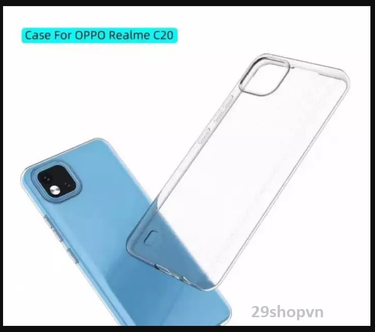 Ốp Realme C20 dẻo trong suốt (Loại đẹp)