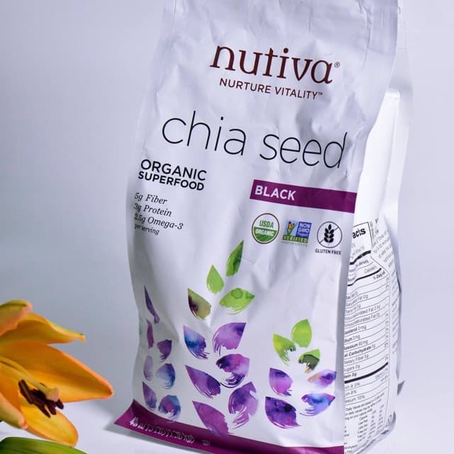 Hạt chia đen Nutiva Chia Seed 1.36kg - [MỸ]