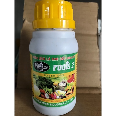 Phân bón lá cao cấp hoa kỳ roots 2 100ml - roots2 kích thích rễ phát triển giải độc cho cây trồng bị ngộ độc phèn, mặn