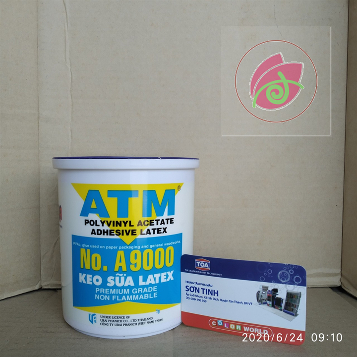 Keo sữa ATM Latex No.9000 thùng 1KG dán giấy, làm slime a9000