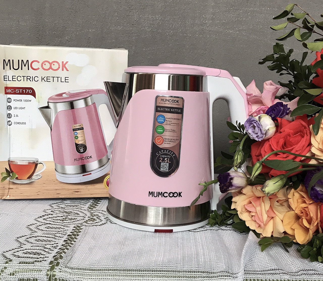 Ấm siêu tốc 2 lớp siêu bền Cuckoo 2.5L giá đẹp