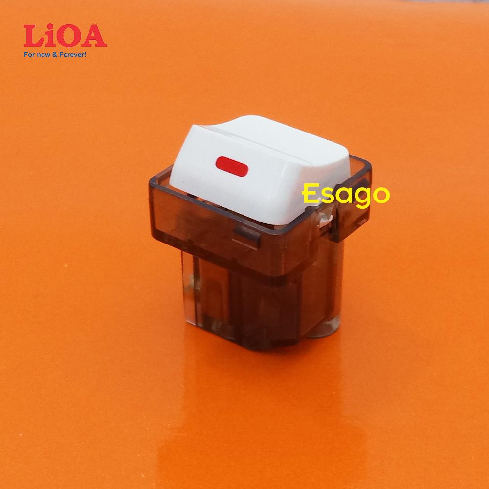 [HCM]Hạt công tắc LiOA gắn mặt lỗ vuông 1 chiều 10A (2200W)