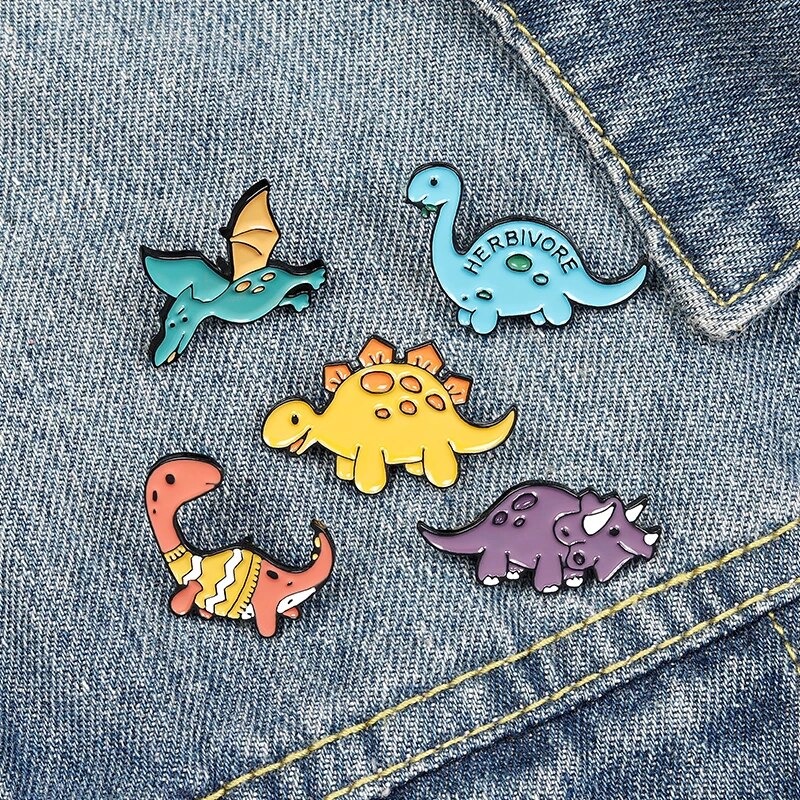 Pin cài áo khủng long chibi - GC297