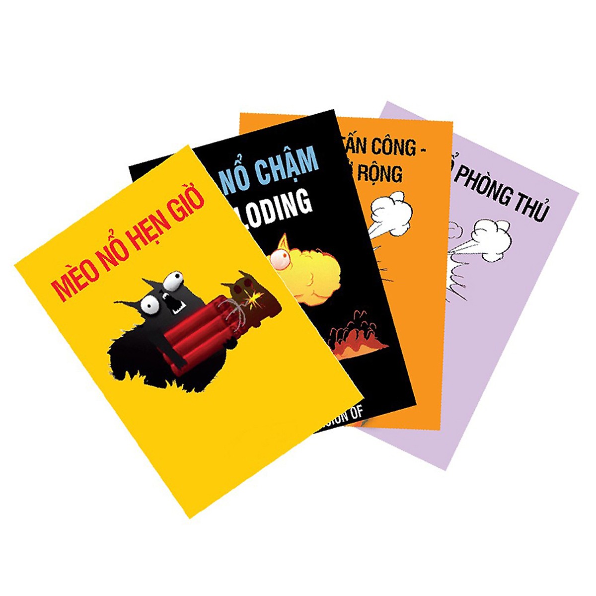 Combo Mèo cảm tử+ 4 Bản Mở Rộng + Bọc Bài