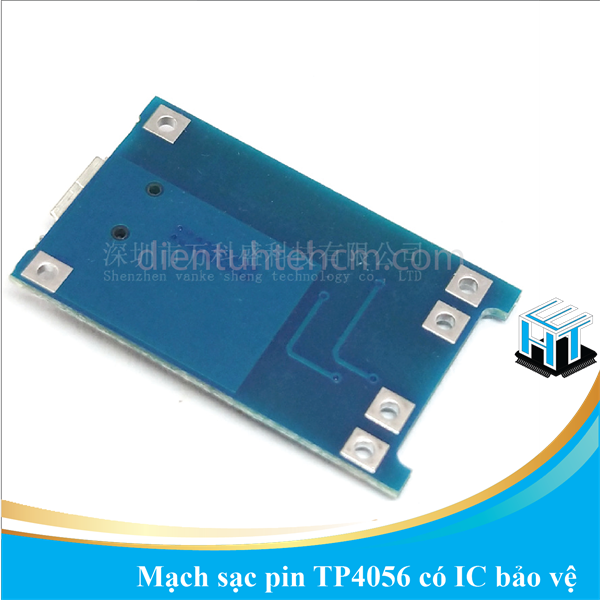 Mạch sạc pin TP4056 có IC bảo vệ