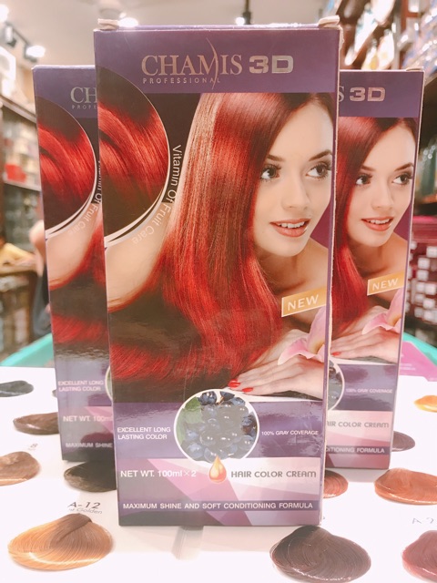Với thuốc nhuộm tóc Chamis 3D, bạn sẽ trở nên khác biệt hơn. Từ ánh sáng cho đến bóng tối, mái tóc của bạn đều sáng lên và thể hiện cá tính riêng của mình. Chọn Chamis 3D, bạn chọn cái mới và độc đáo.