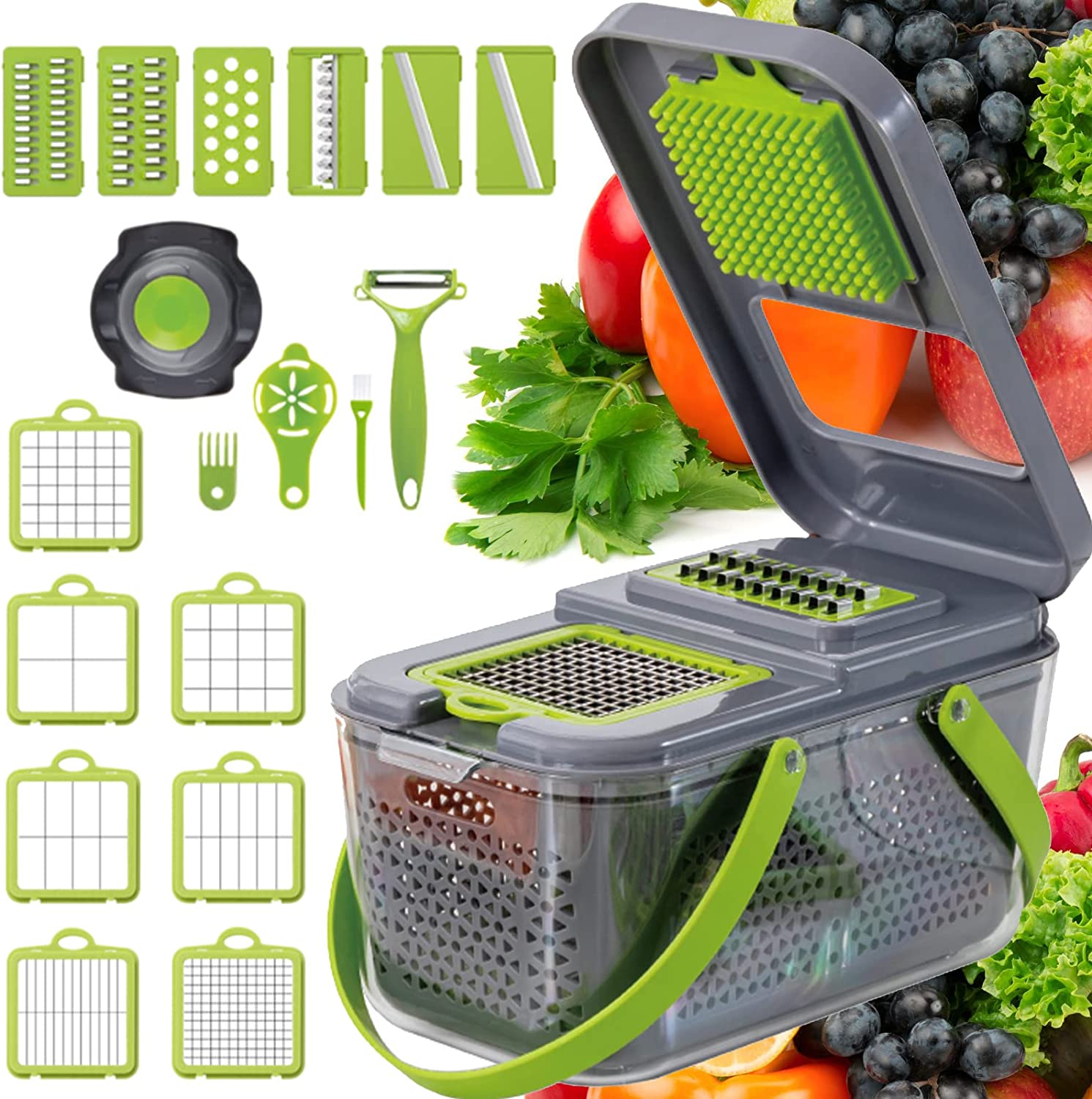 Bộ Dụng Cụ Bào Cắt Rau Củ Quả Đa Năng 22 Món