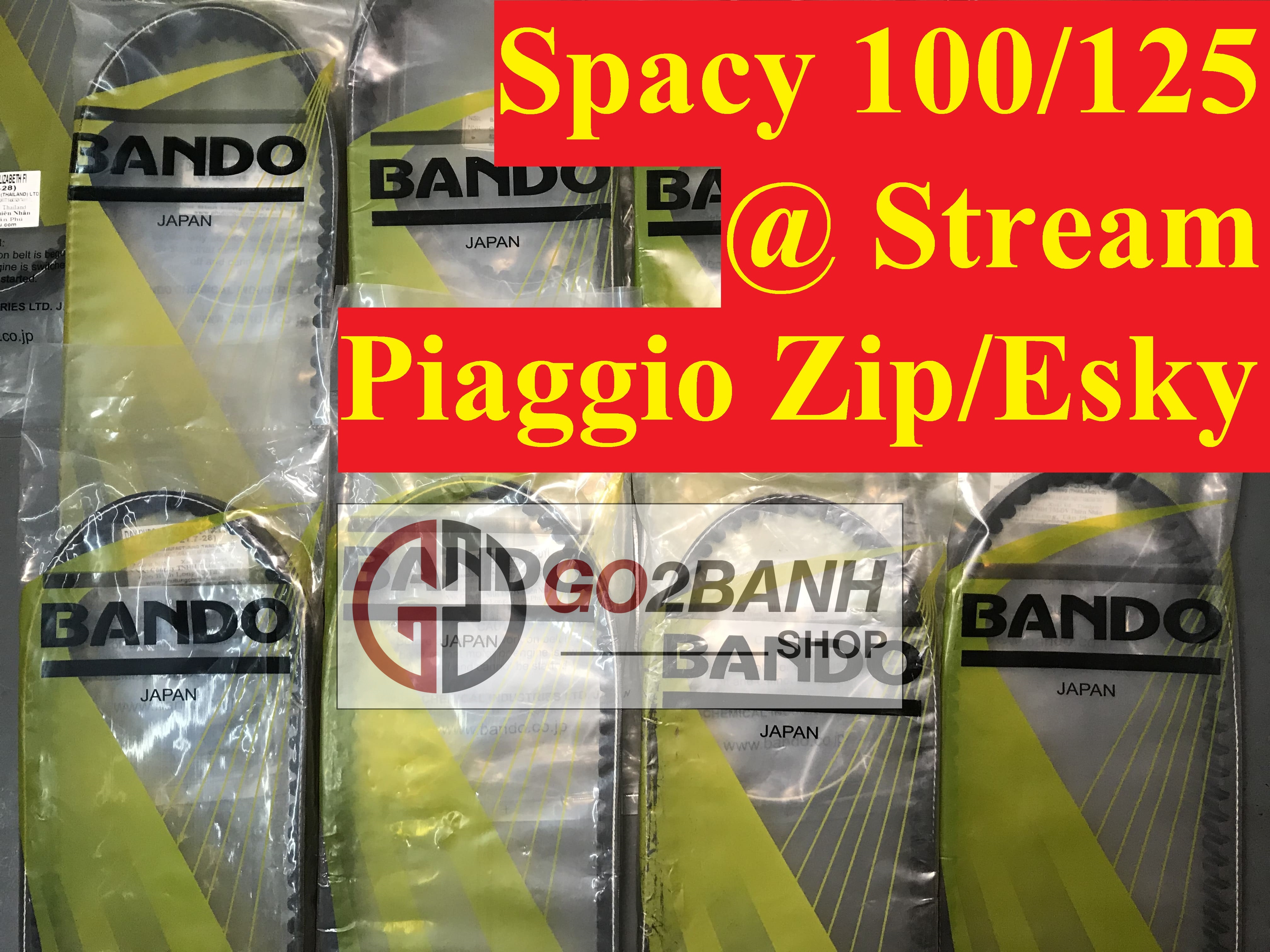 Dây curoa bando spacy100/125, piaggio zip, @ stream, esky- nhật bản