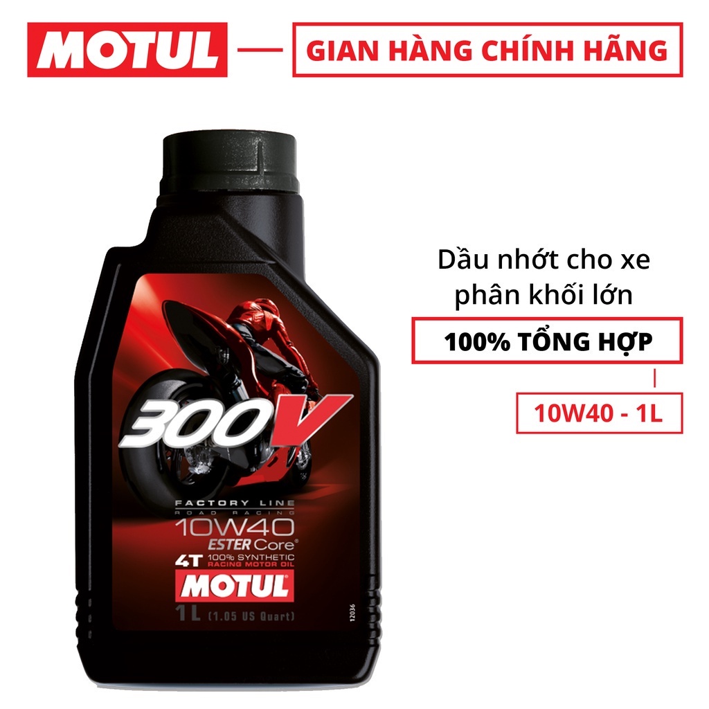 Nhớt Motul 300v 10w40 nhập khẩu