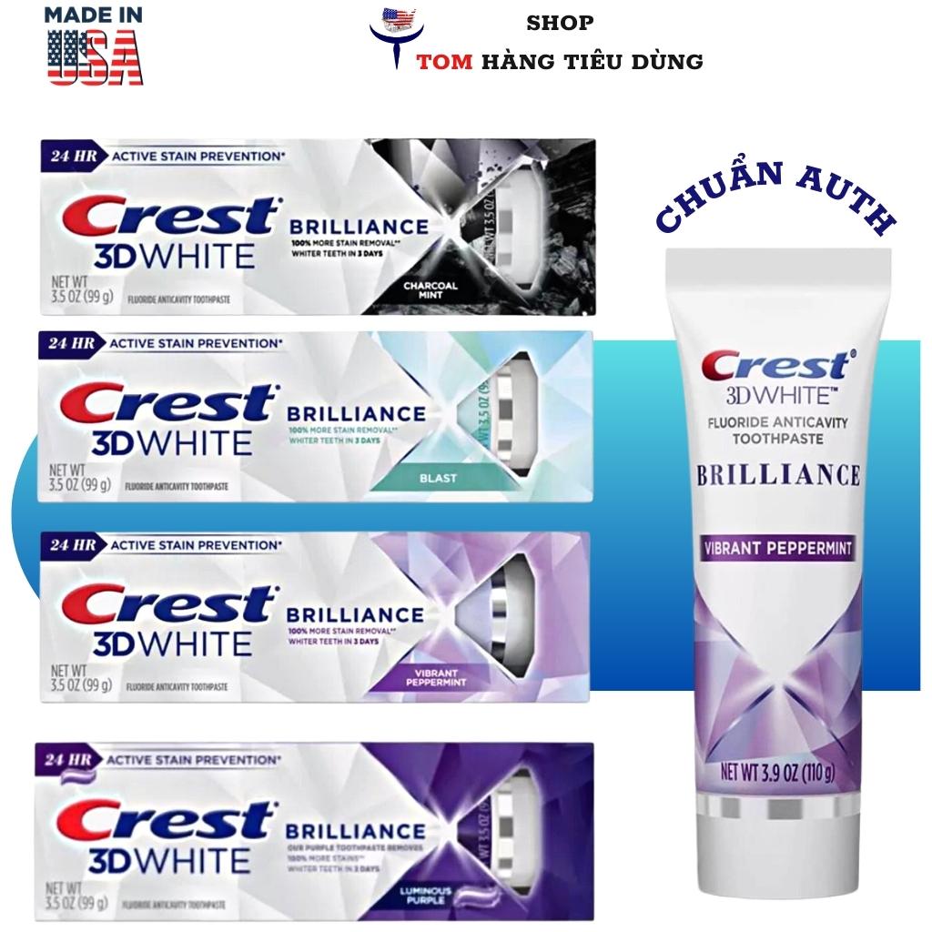 Kem đánh răng Crest 3D White Brilliance 110gr Hàng Mỹ