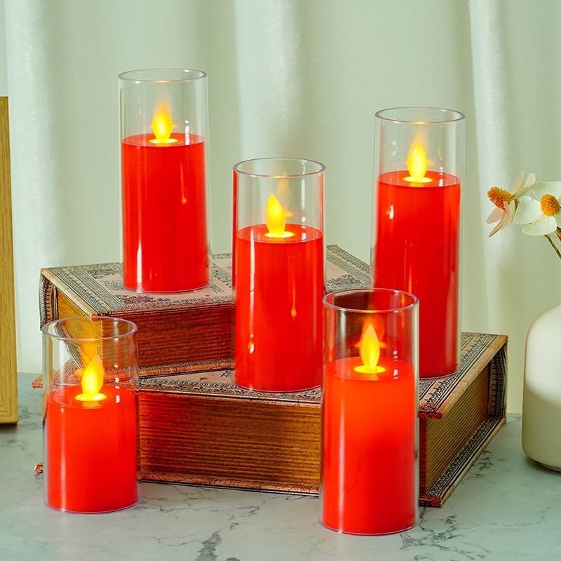Nến điện tử chạy pin tạo ánh sáng