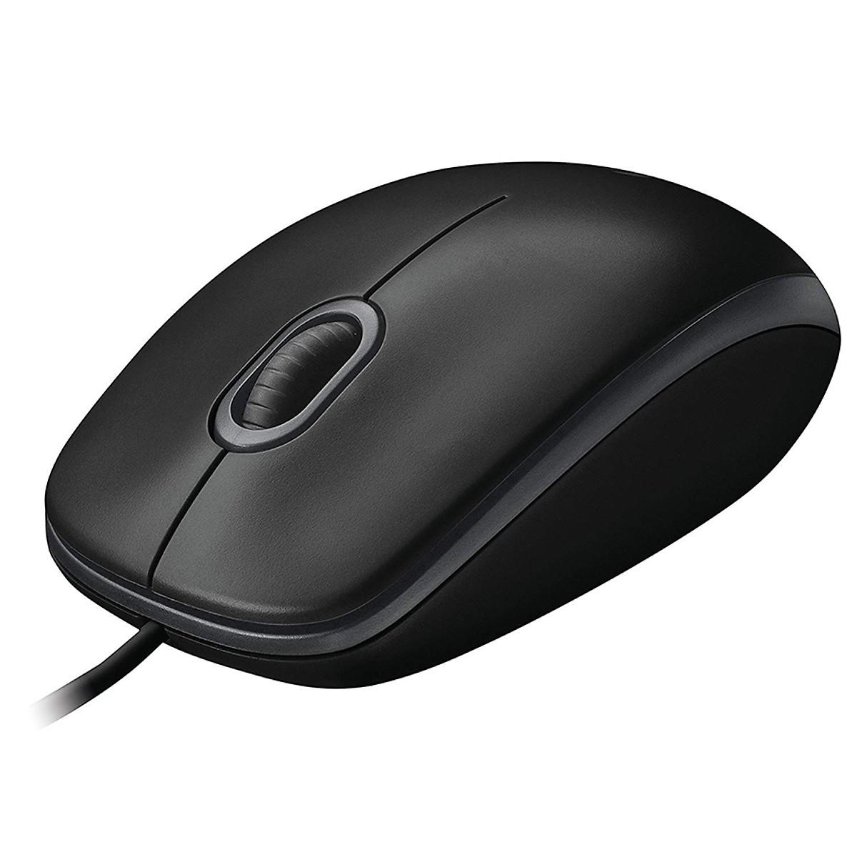 Chuột có dây logitech b100 - hàng chính hãng
