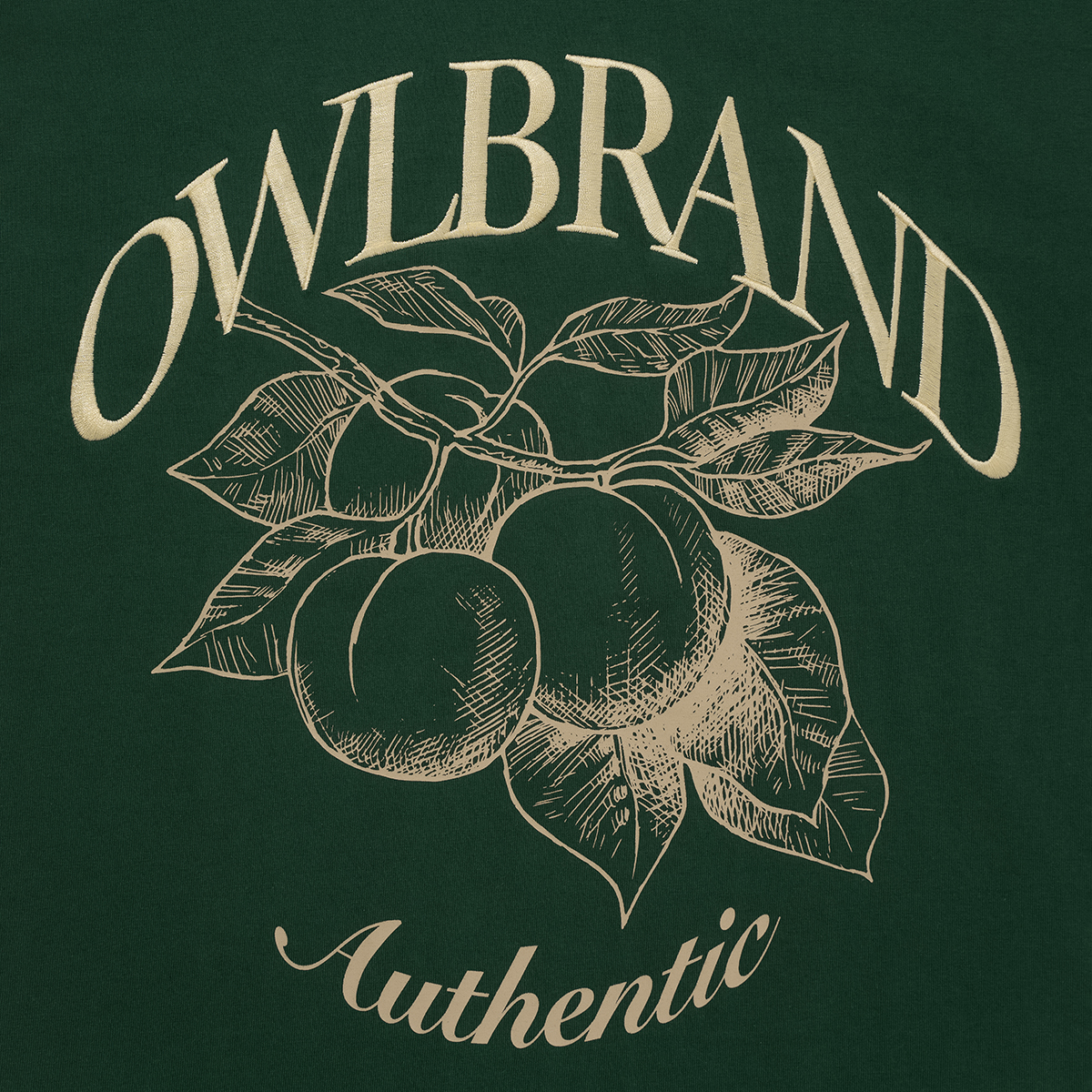 Áo thun nữ Owlbrand Fruit/Xanh lá
