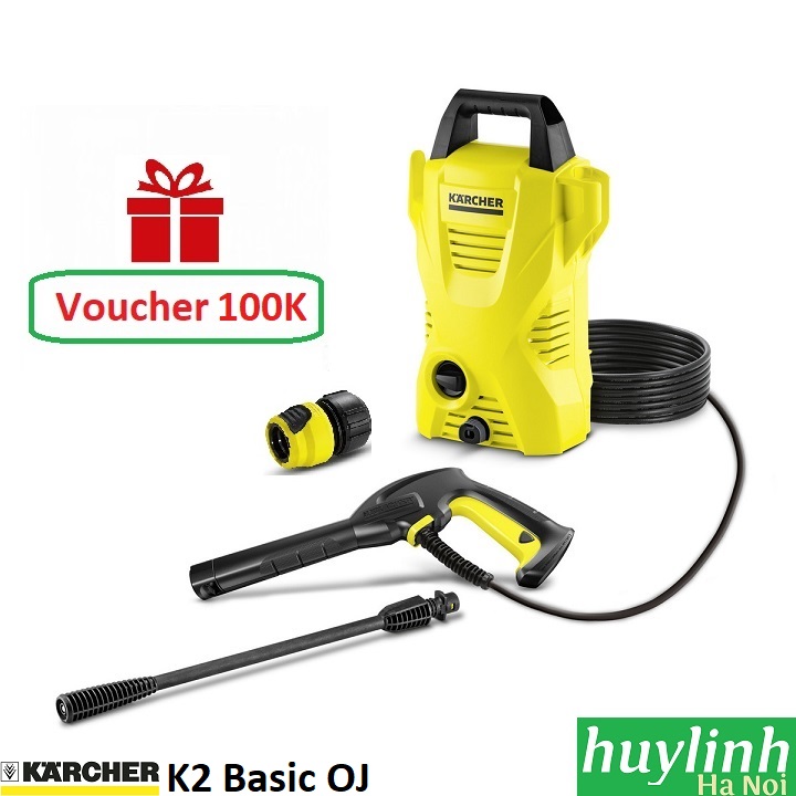 Máy rửa xe Karcher K2 Basic OJ - Tặng Voucher 100k TM