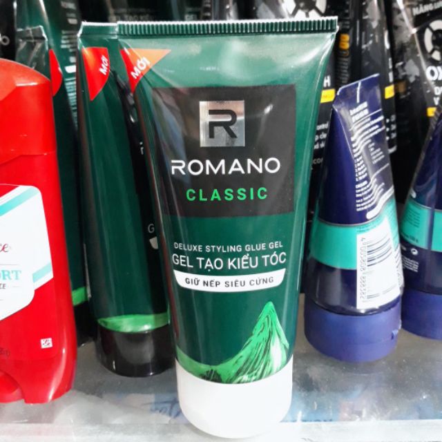 [HCM]Gel vuốt tóc Romano Classic Siêu cứng 150g- Mẫu mới