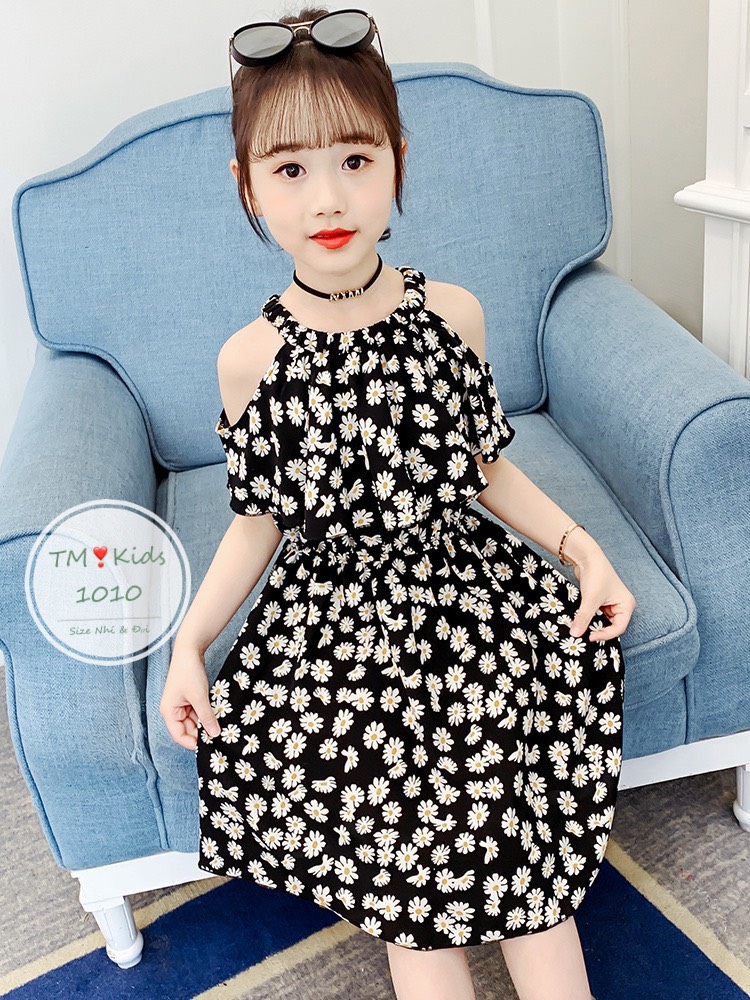 VÁY HOA CUC CHO BÉ GÁI TỪ 20-35KG