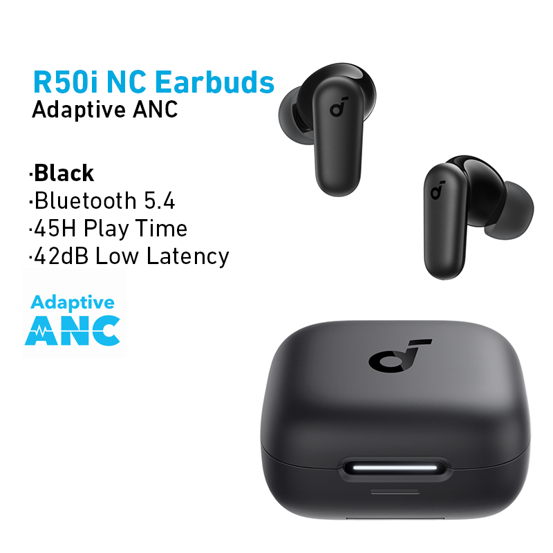 《325》【TWS+ Stand】Soundcore by Anker R50i NC tai nghe không dây Adaptive ANC Bluetooth 5.4 tai nghe T