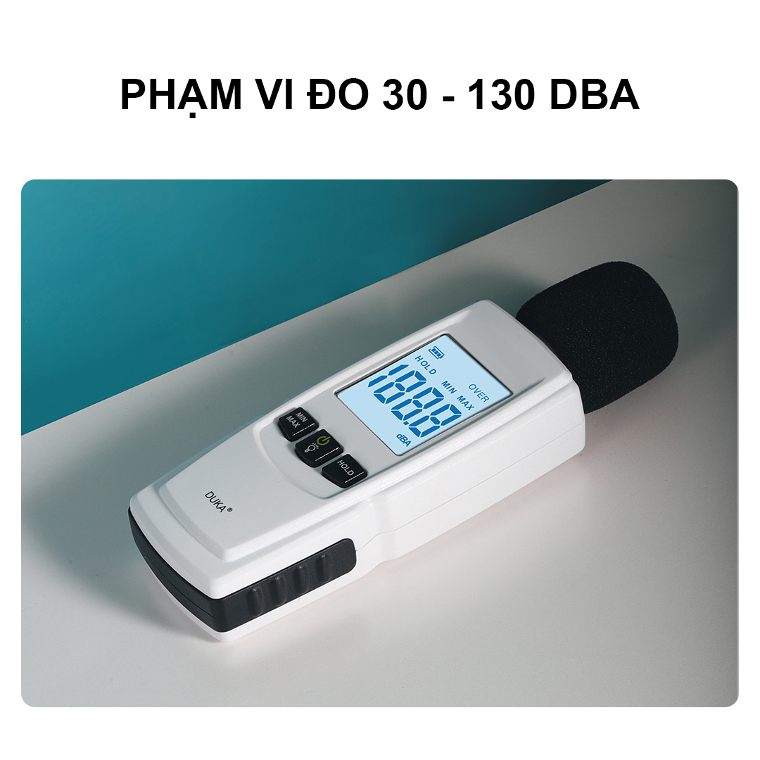 [Xiaomi Duka] Máy đo độ ồn, máy đo âm thanh cầm tay