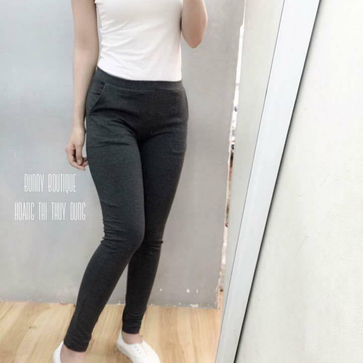 Quần legging nữ 2 túi xéo dày cao cấp