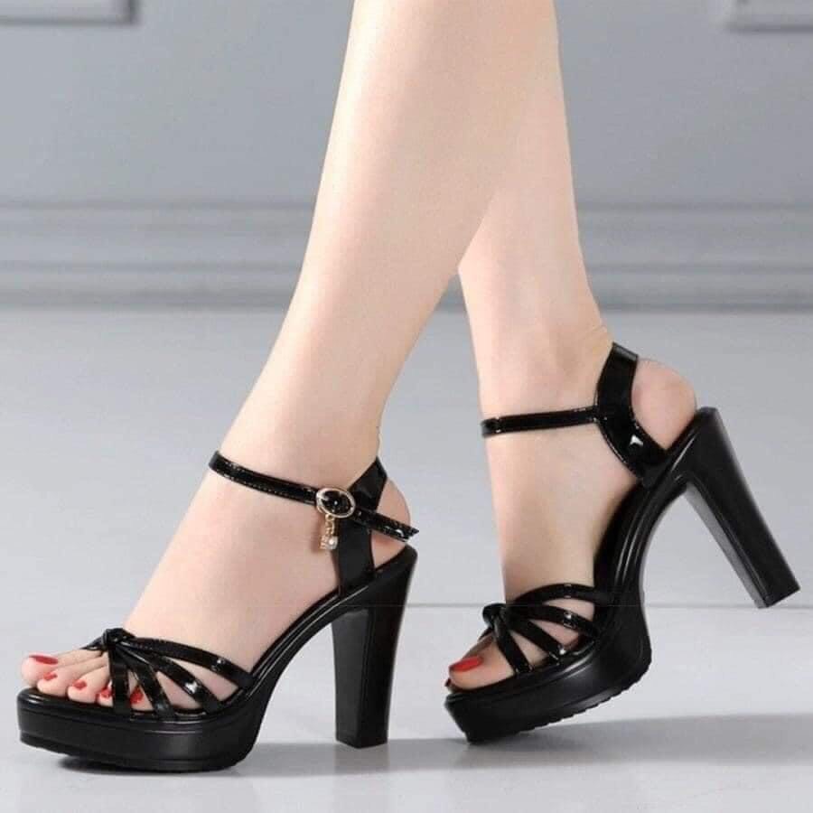 Giày sandal thắt nút cao 10p