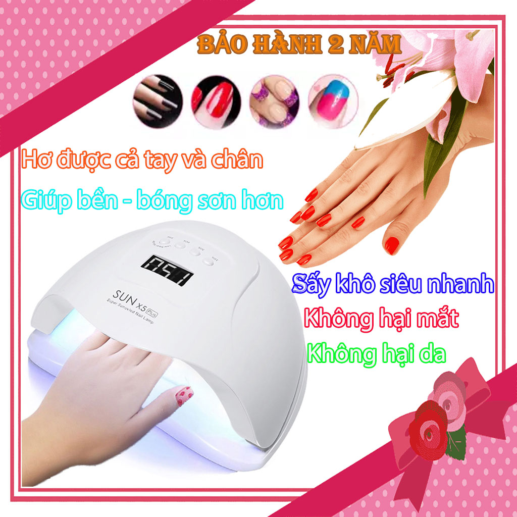 [CAM KẾT CHẤT LƯỢNG] Máy hơ gel (máy sấy gel) đèn led - đèn sấy móng tay chân