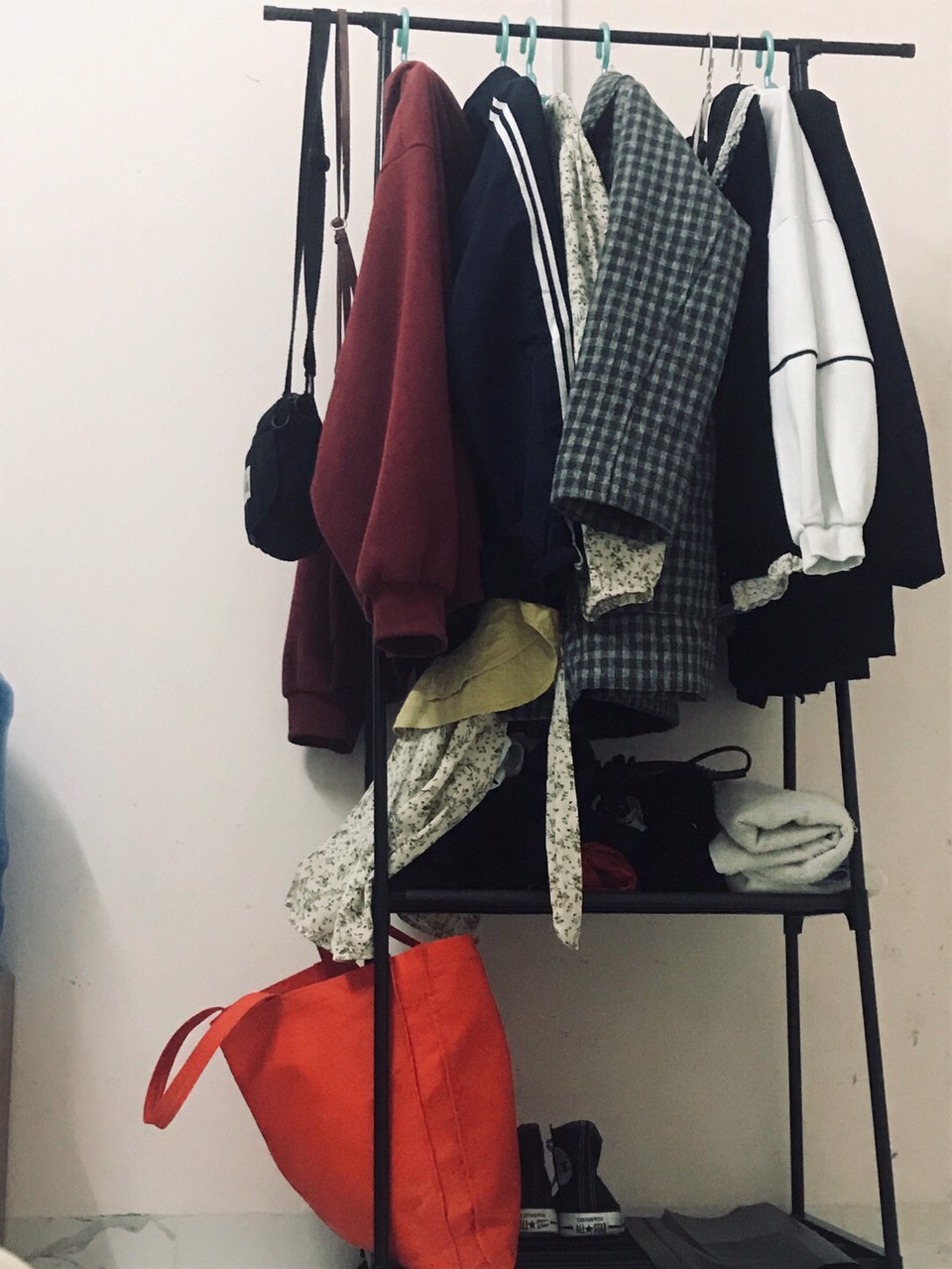 (KÈM ẢNH THẬT) Kệ giá treo quần áo chữ A mẫu mới- Kệ treo quần áo khung sắt sơn tĩnh điện- Giá treo quần áo đa năng