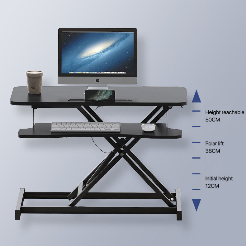 Standing computer office folding table elevated stand can lift laptop desktop computer available