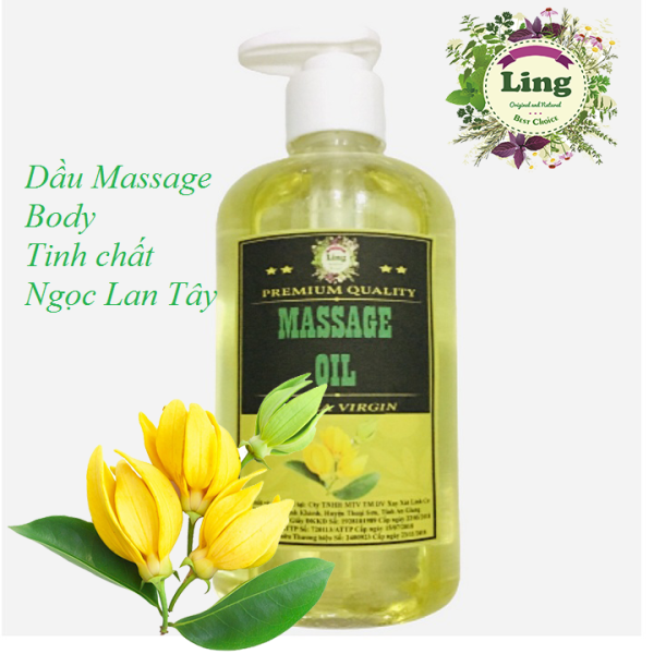 Dầu Massage Body Tinh Dầu Ngọc Lan Tây Thiên nhiên 100% 500ml-1000ml dùng cho mọi loại da nhập khẩu