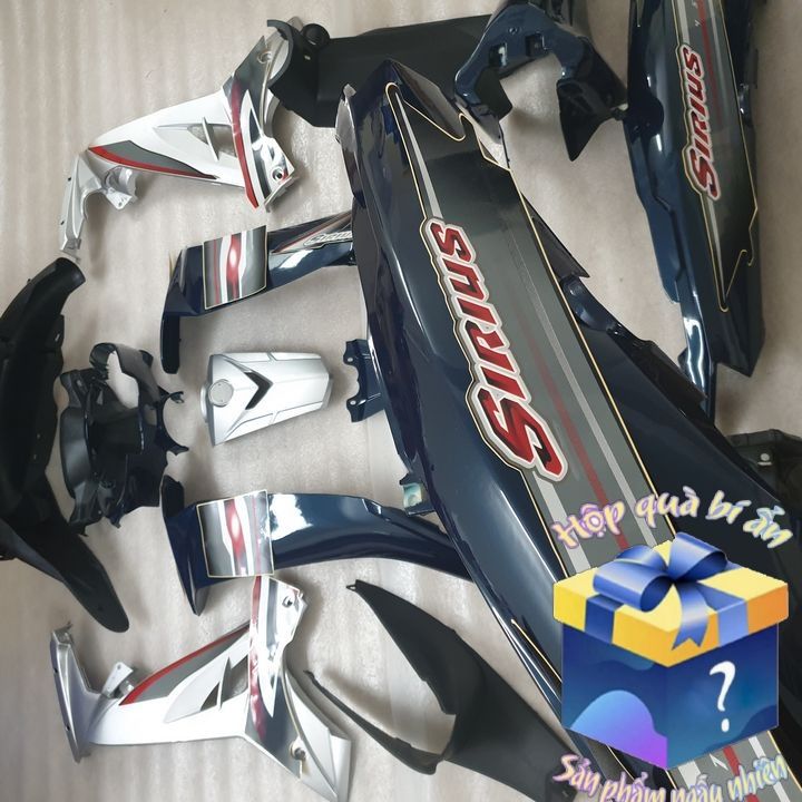 [TẶNG TEM]  Dàn áo xe SIRIUS nhựa ABS nguyên sinh cao cấp màu XANH NHỚT phanh đĩa , ƯU ĐÃI QUÀ TẶNG ĐẾN 500K - MIỄN PHÍ BỘ TEM 3 lớp