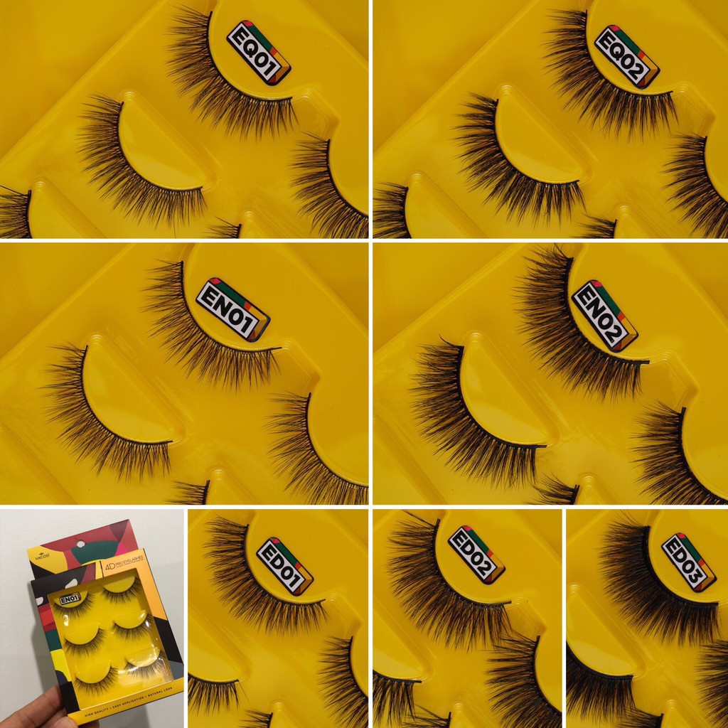 [HCM] Vacosi Hộp 3 Cặp Lông Mi Giả 4D Pro Eyelash
