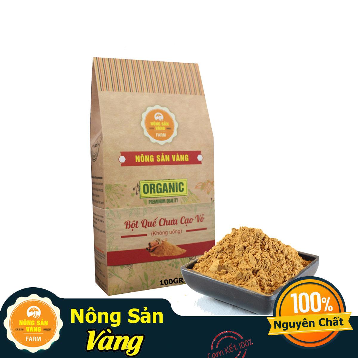 [HCM]Bột Quế Nguyên Chất Chưa Cạo Vỏ (Làm Đẹp) 100gr giảm cân giảm mỡ bụng đắp mặt - Nông Sản Vàng