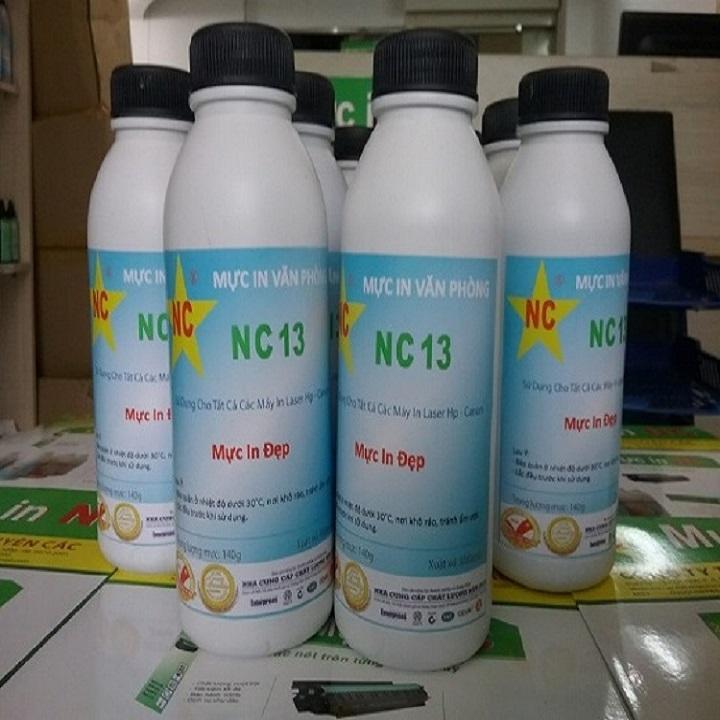 5 chai mực nạp Hp Canon in đẹp, cho Canon LBP 2900, 3000, HP 12a, 1010, 1020, 1200, 1210 (Bình, hủ mực bơm, đổ hộp mực máy in 140gr)