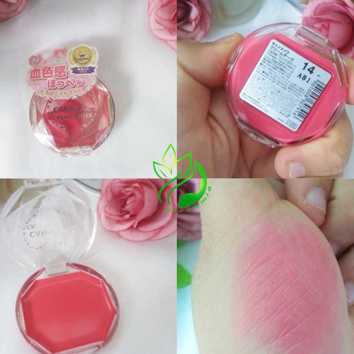 Má Hồng Canmake Tokyo Dạng Kem Cream Cheek Phấn Glow Fleur Cheeks [CHÍNH HÃNG ĐỦ BILL]