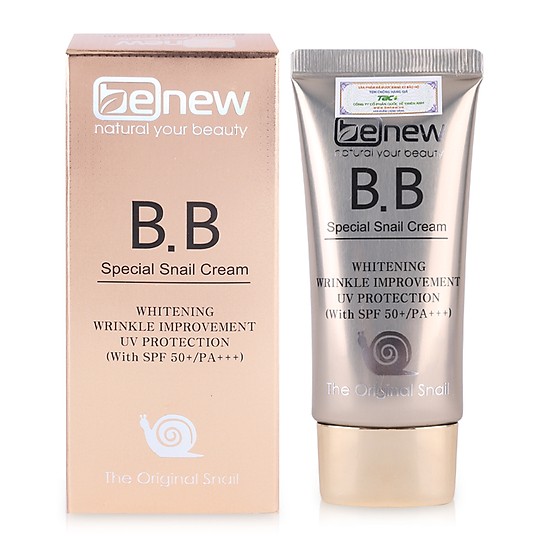 Kem Nền Chống Nhăn Và Che Khuyết Điểm Bb Special Snail Cream Spf50+ Pa+++ 50ml