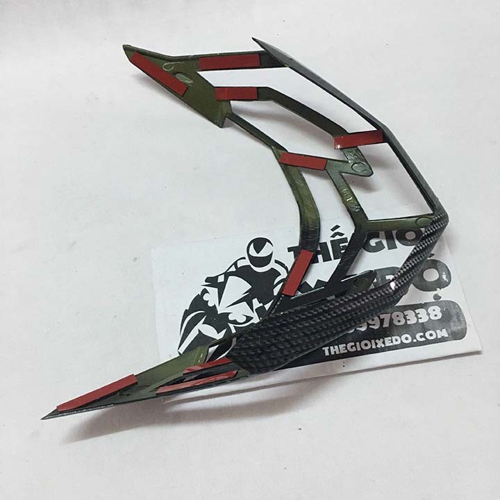 Ốp đèn sau Air Blade 150 125 cc cacbon - phụ kiện trang trí carbon viền đèn hậu xe AB 2020 - 2021 - 2022