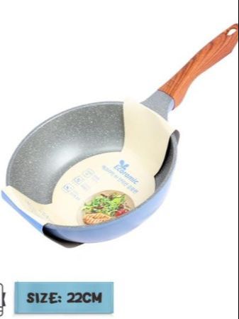 Chảo chống dính vân đá sâu lòng 22cm