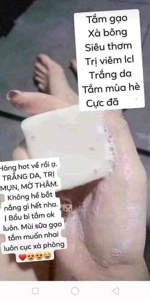 [HCM]XÀ PHÒNG GẠO DƯỠNG TRẮNG JAM THÁI LAN