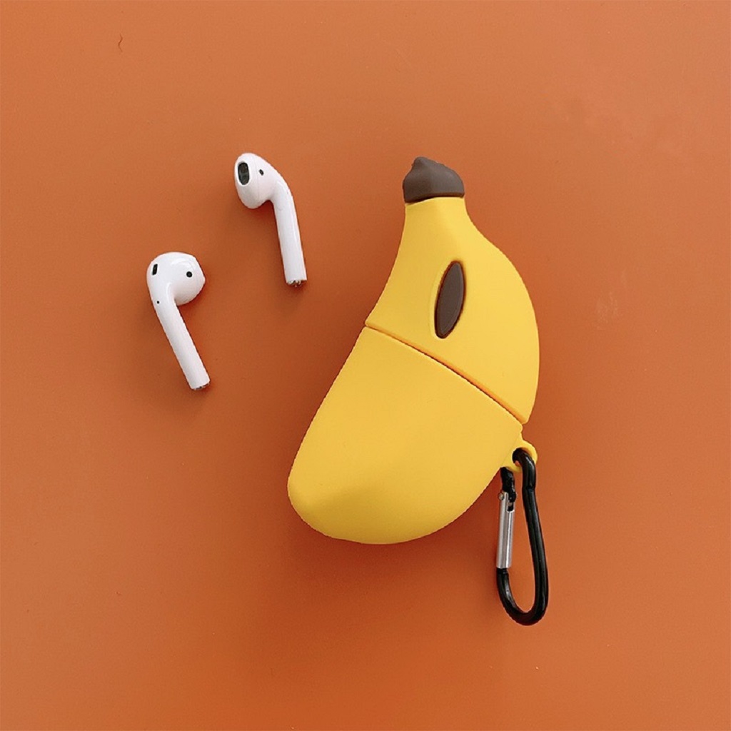 Airpods Case - Vỏ Bọc Bảo Vệ Tai Nghe CHUỐI CUTE Case Tai Nghe Không Dây Airpods 1/2/PRO/i12