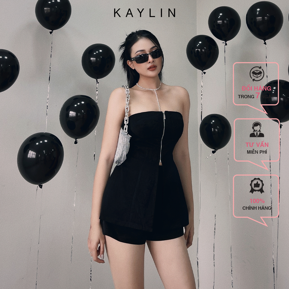 Set áo ống dây kéo N1790 - KAYLIN