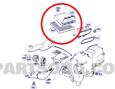 Lọc gió điều hòa cacbon Mercedes E200, E220, E230, E240, E270, E280, E300, E320, E350, E400, E55 AMG (W211) (2002-2009), CLS280, CLS300, CLS320, CLS350, CLS500 (2004-2010). Hãng MAHLE từ CHLB Đức, LAK156, 2118300018, 2118300318