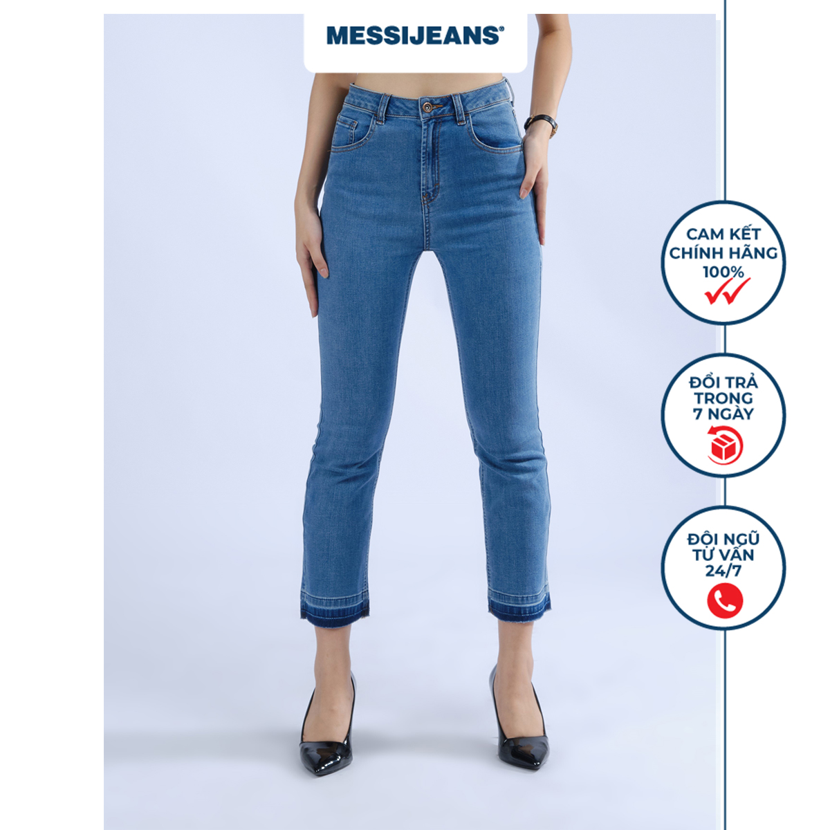 Quần jean lửng nữ MESSI SJW1029-20