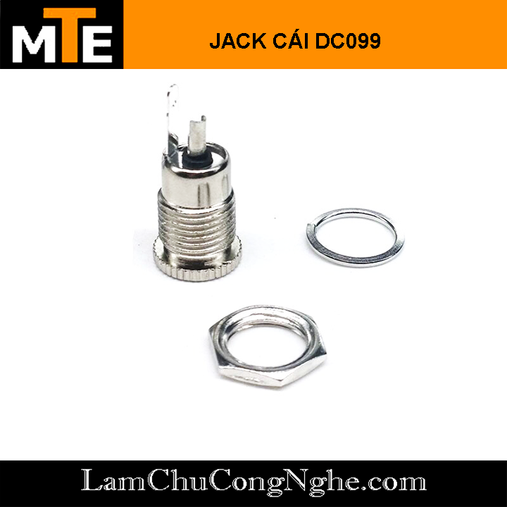 Jack nguồn dc 5.5x2.1 cái jack dc cái tròn dc-099