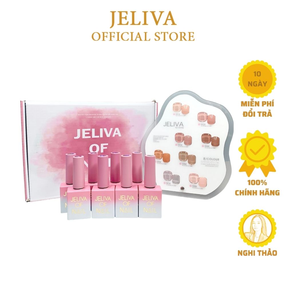 Set Sơn thạch Jeliva 8 màu