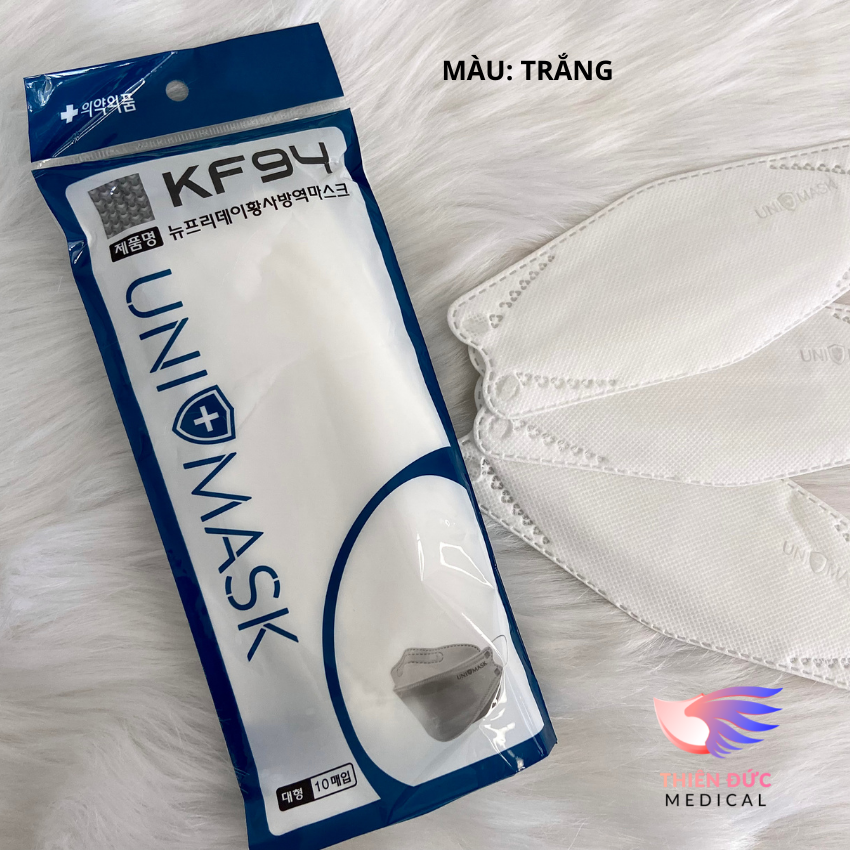 Combo Bịch Lẻ 10 Khẩu Trang KF94 UniMask Kháng Khuẩn