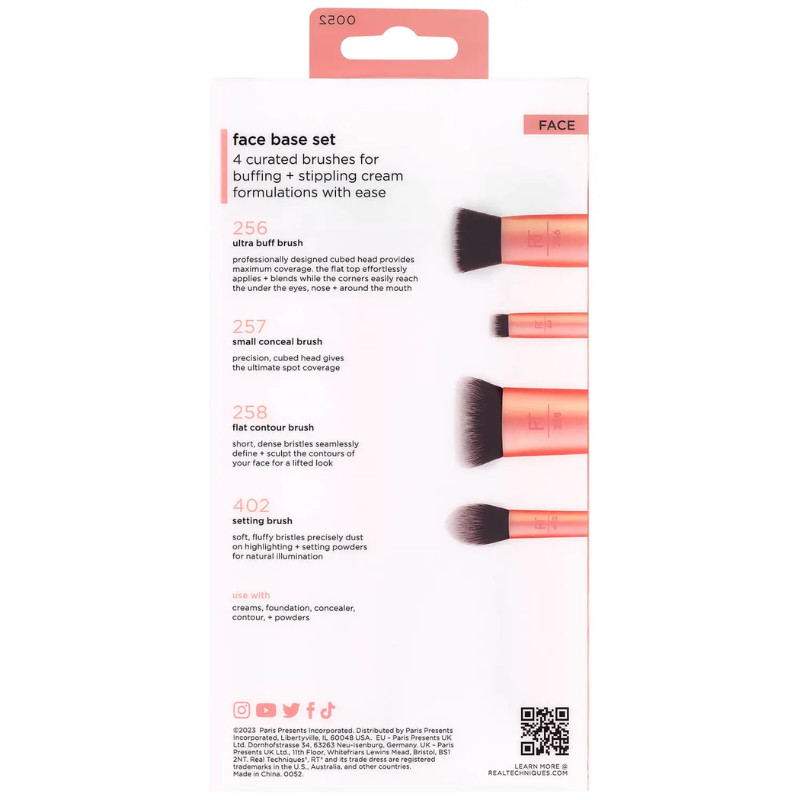 Bộ Cọ Trang Điểm 4 Cây Real Techniques Face Base Set