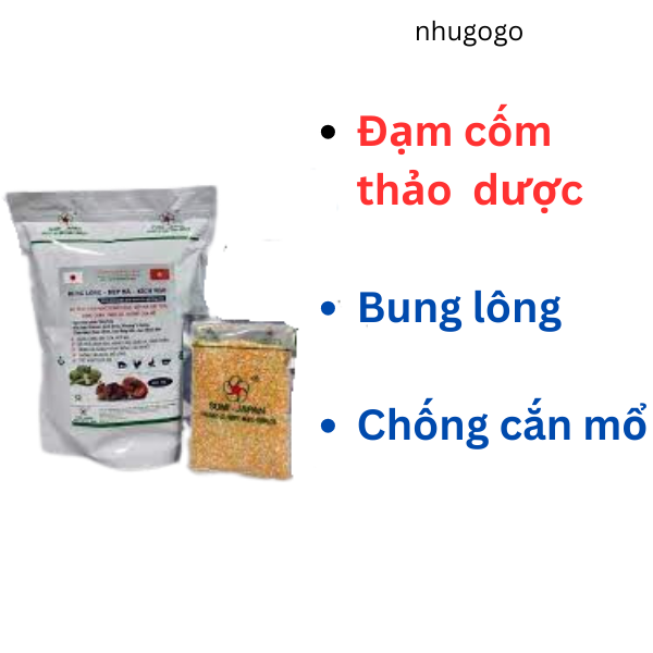 Bung lông đẹp mã kích mào gói qui cách 100 gram đạm cốm thảo dược cho gà đá