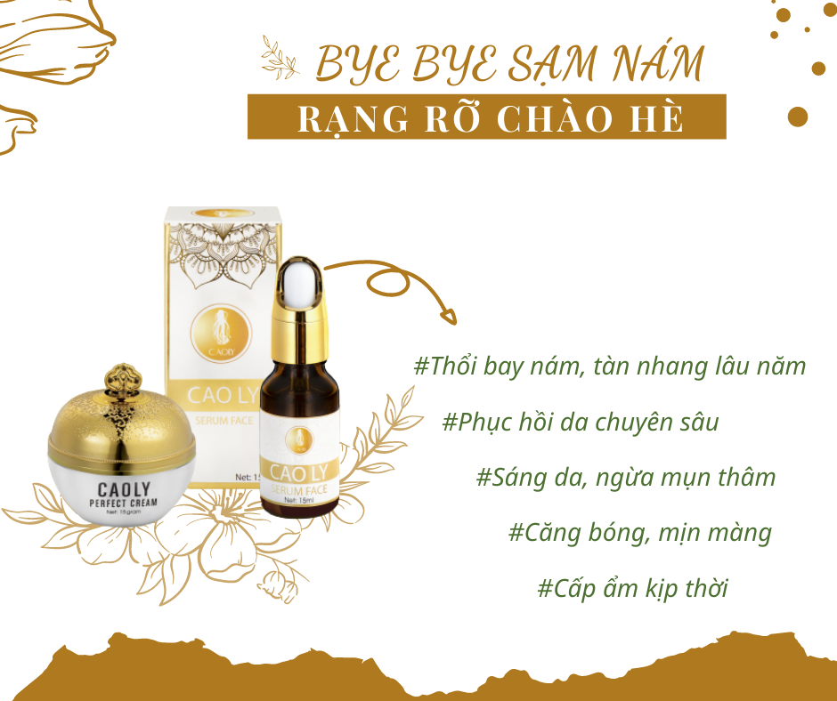 Combo sêrum +kem bôi cao ly