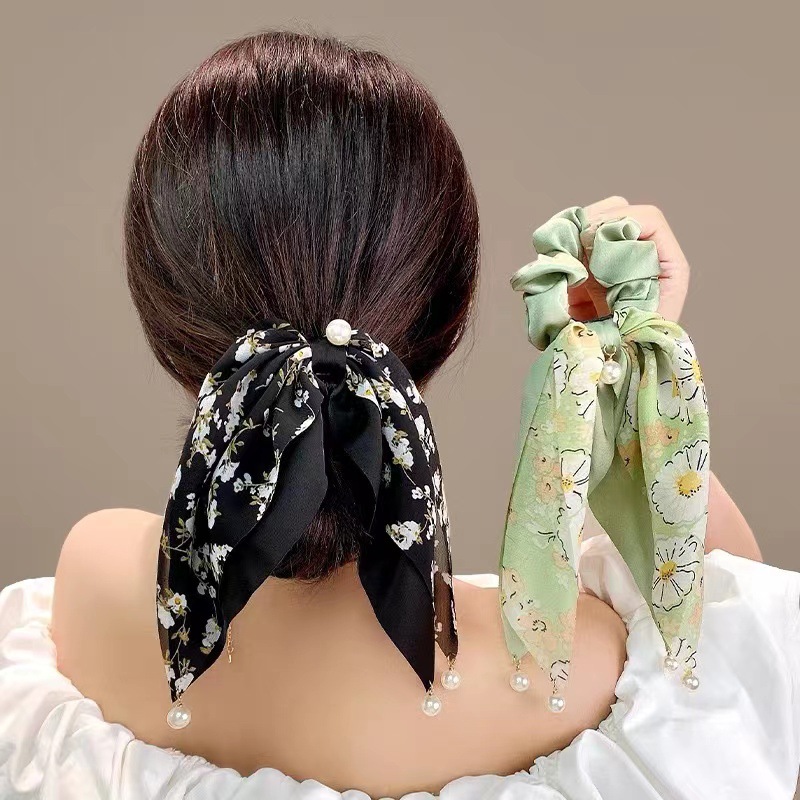 Dây cột tóc nơ lụa dài phong cách Hàn Quốc MIM CHUNLUA265